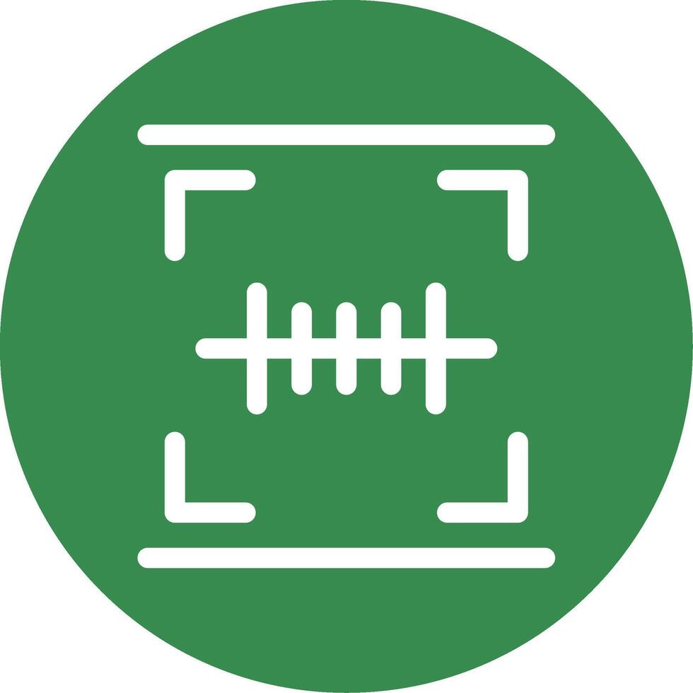 Barcode Scan Multi Color Circle Icon vector