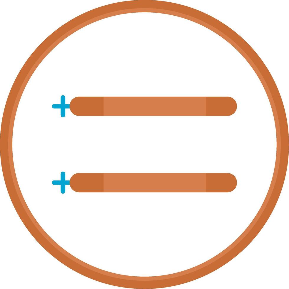 Sticks Flat Circle Icon vector