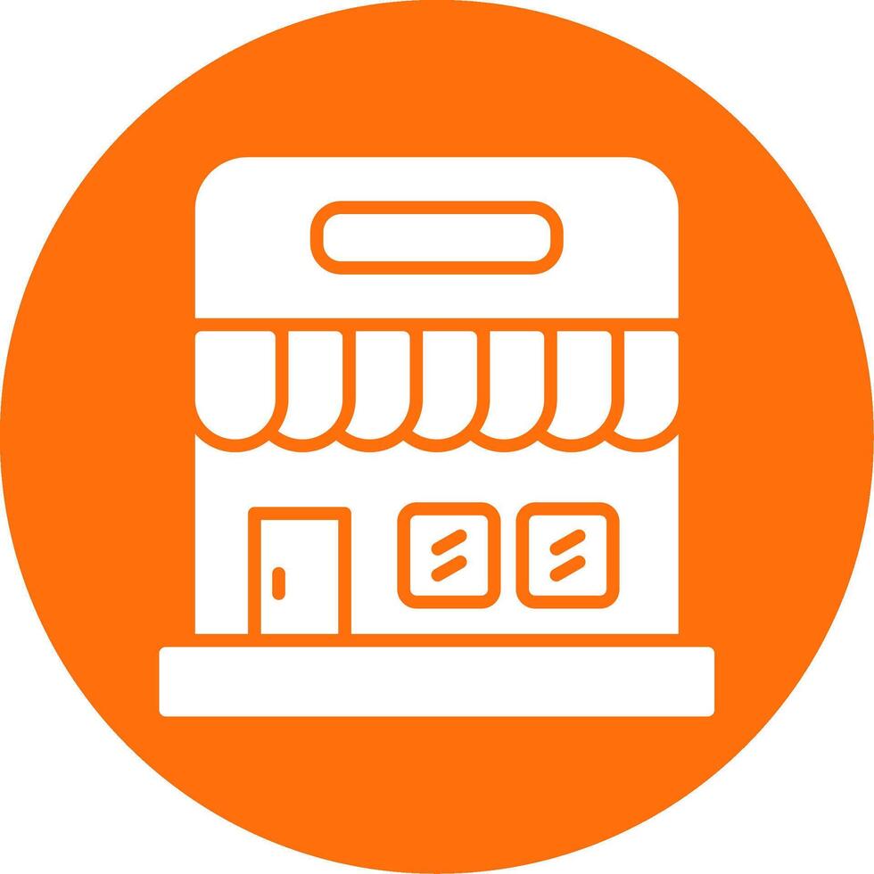 Supermarket Multi Color Circle Icon vector