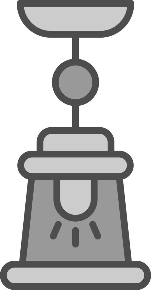 Lamp Line Filled Greyscale Icon Design vector