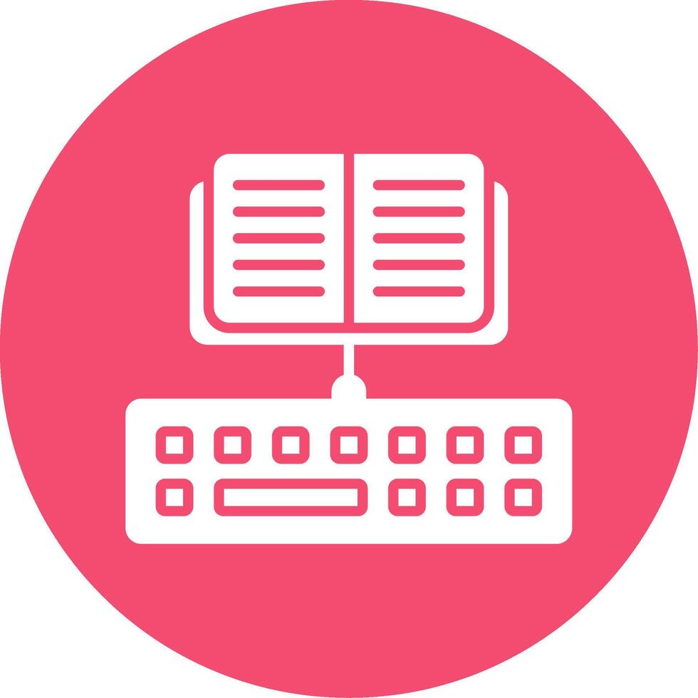 Typing Multi Color Circle Icon vector