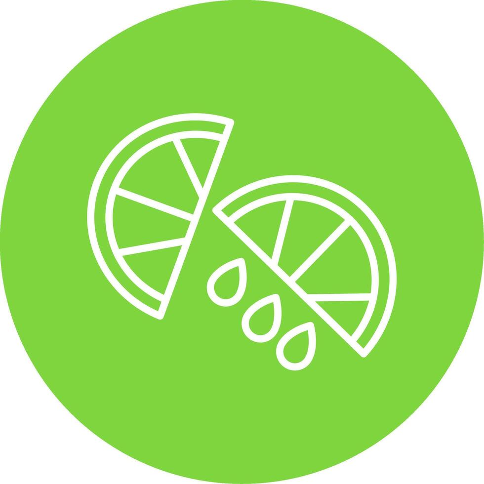 Lemon Slice Multi Color Circle Icon vector