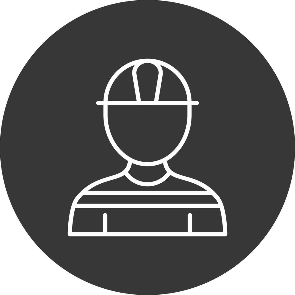 Architect Line Inverted Icon Design vector