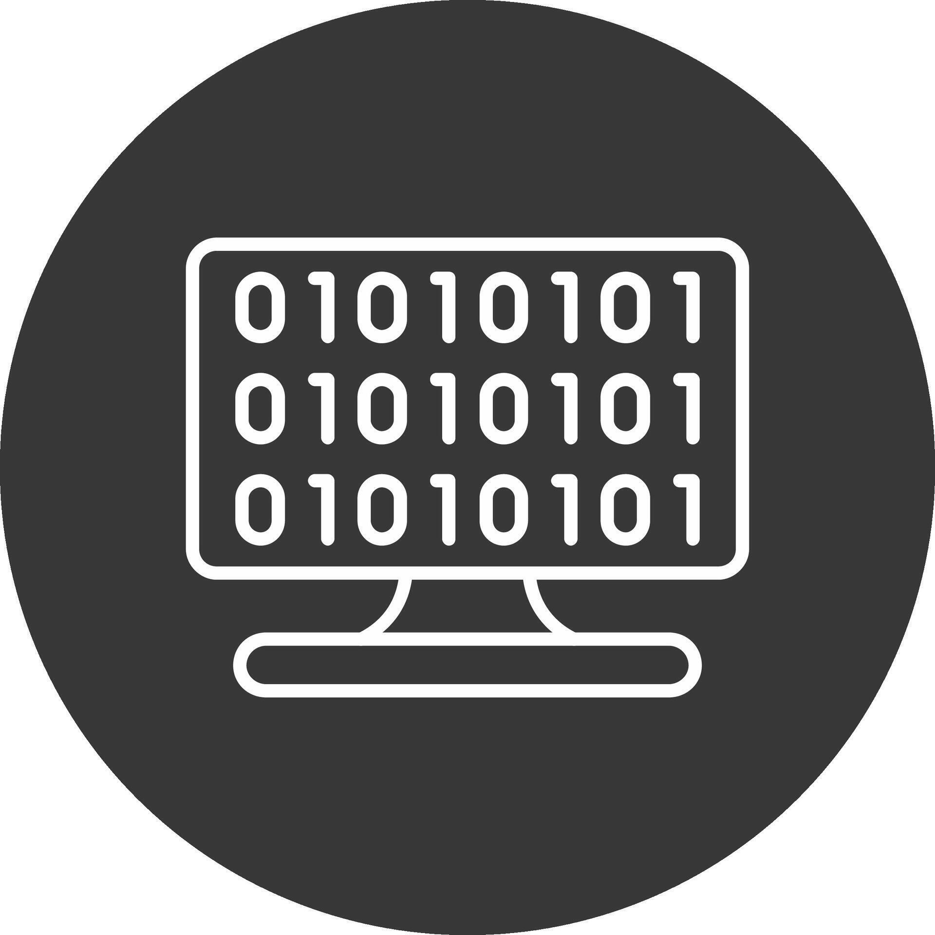 Binary Code Line Inverted Icon Design 43691375 Vector Art at Vecteezy
