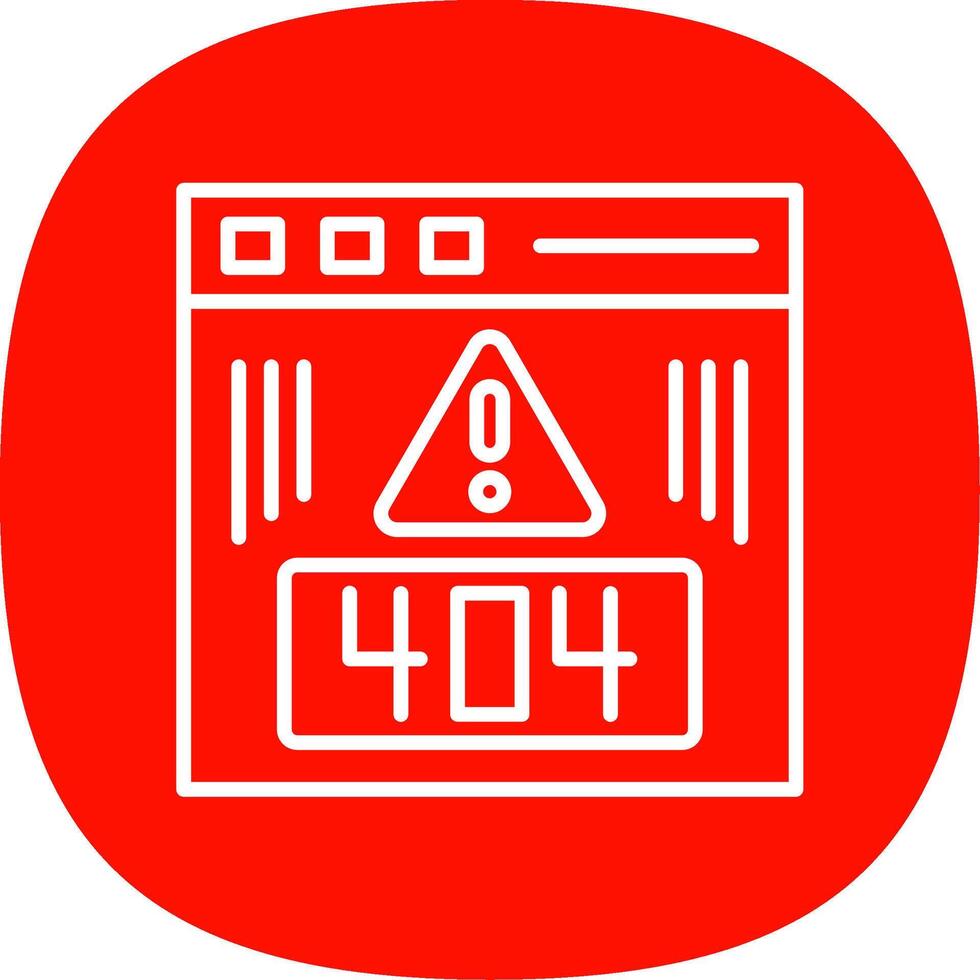 Error Line Curve Icon Design vector