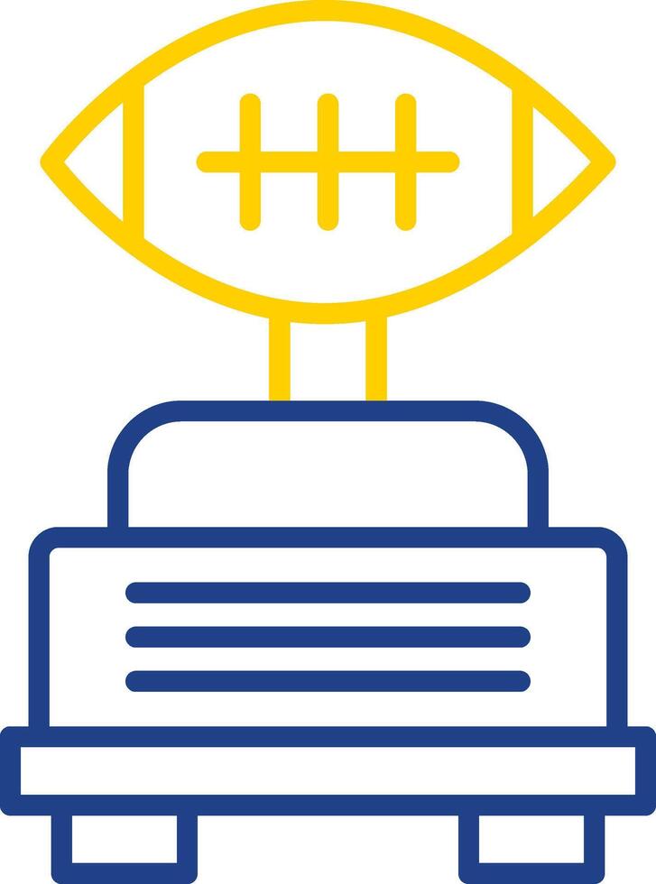 Football Line Two Colour Icon Design vector