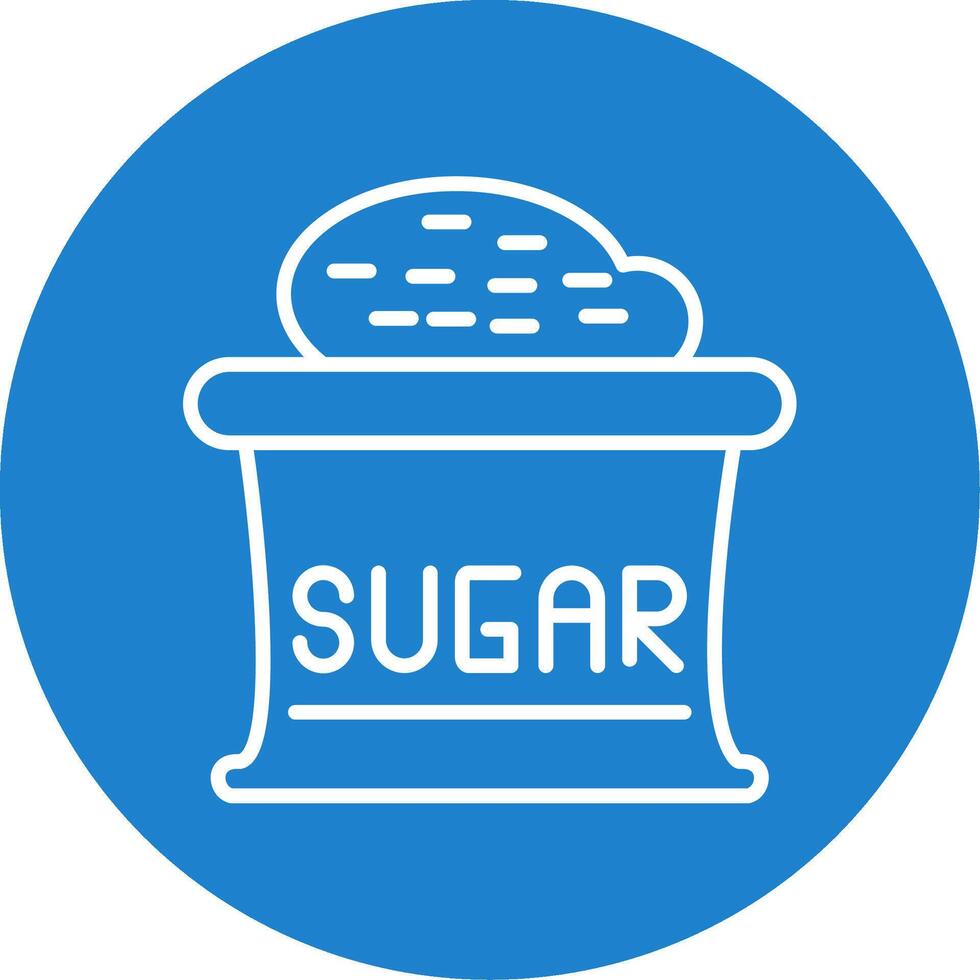 Sugar Multi Color Circle Icon vector