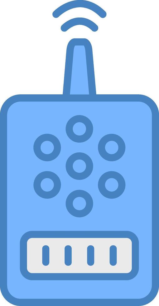 Device Line Filled Blue Icon vector