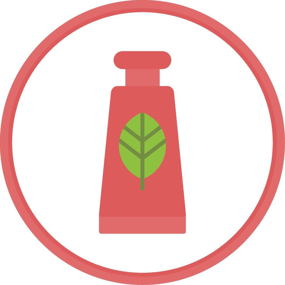 Hand Cream Flat Circle Icon vector