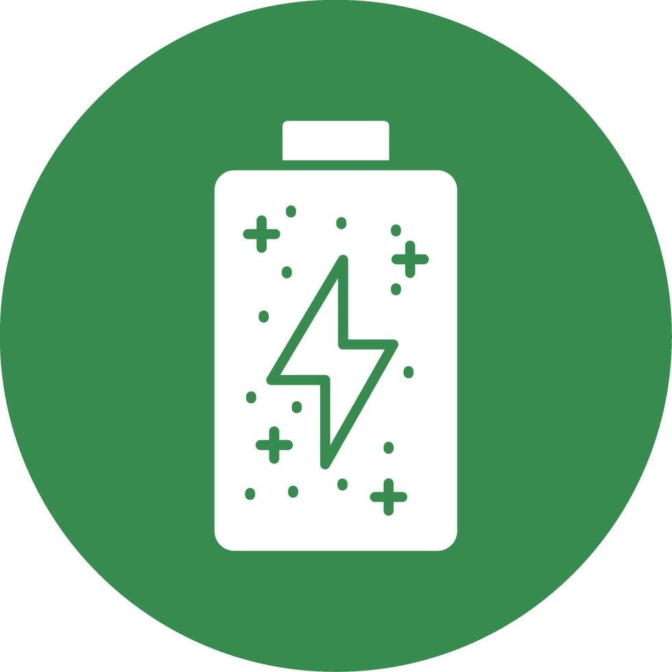 Battery Multi Color Circle Icon vector