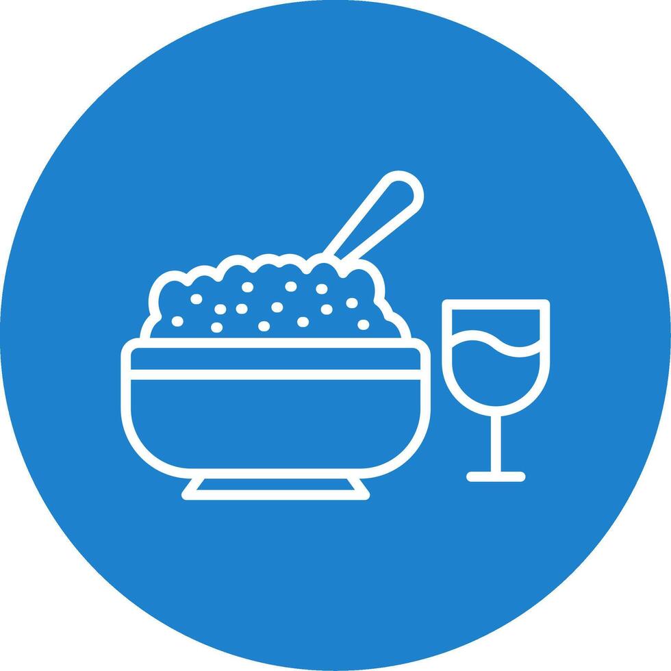Iftar Multi Color Circle Icon vector