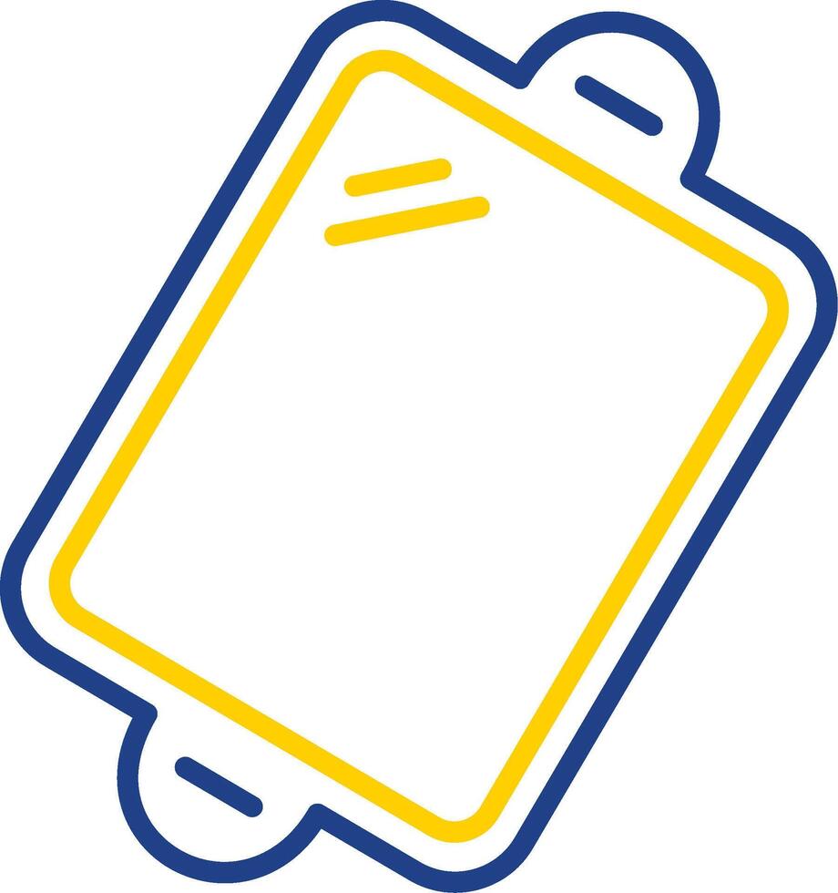 Baking trays Line Two Colour Icon Design vector