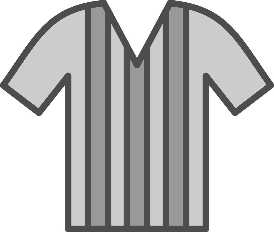 Shirt Line Filled Greyscale Icon Design vector