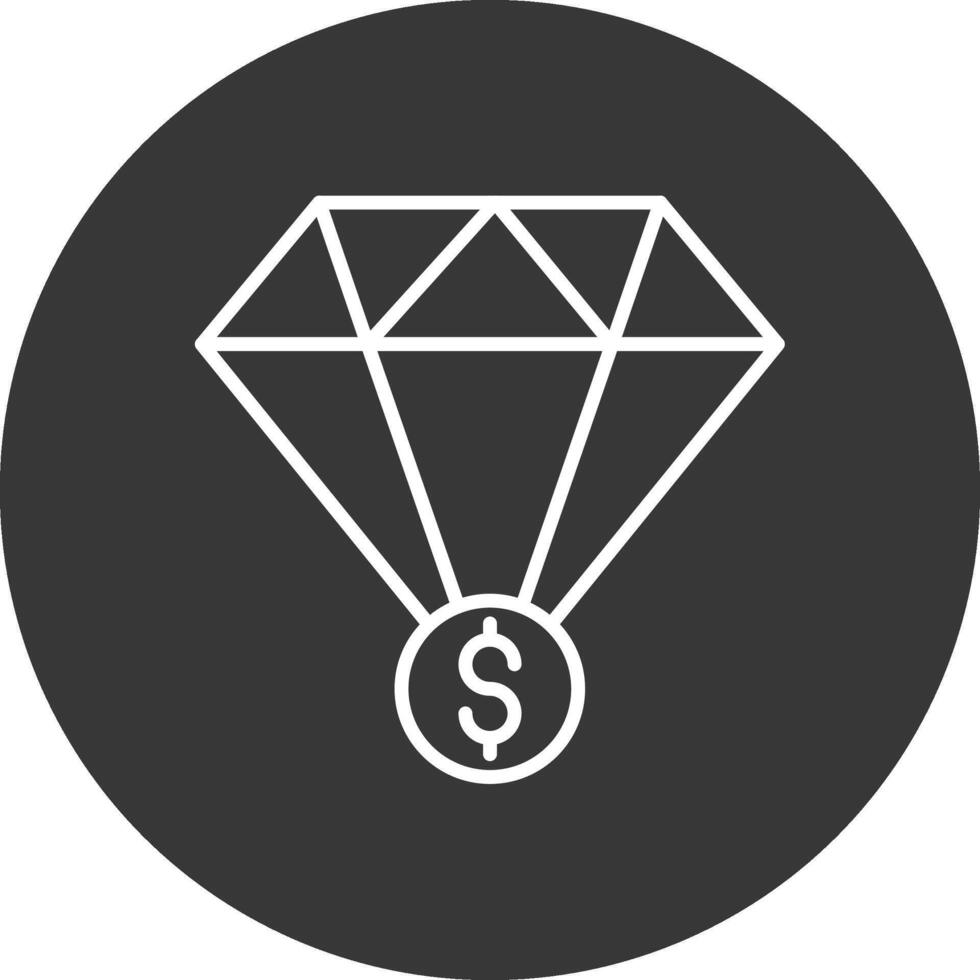 Value Line Inverted Icon Design vector