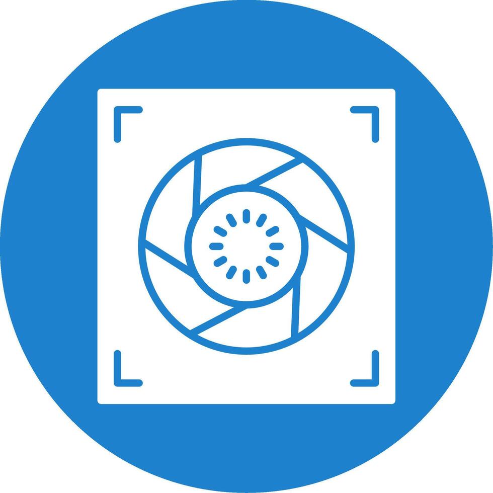 Aperture Multi Color Circle Icon vector