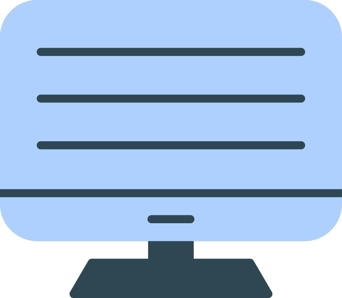 Computer Flat Circle Icon vector