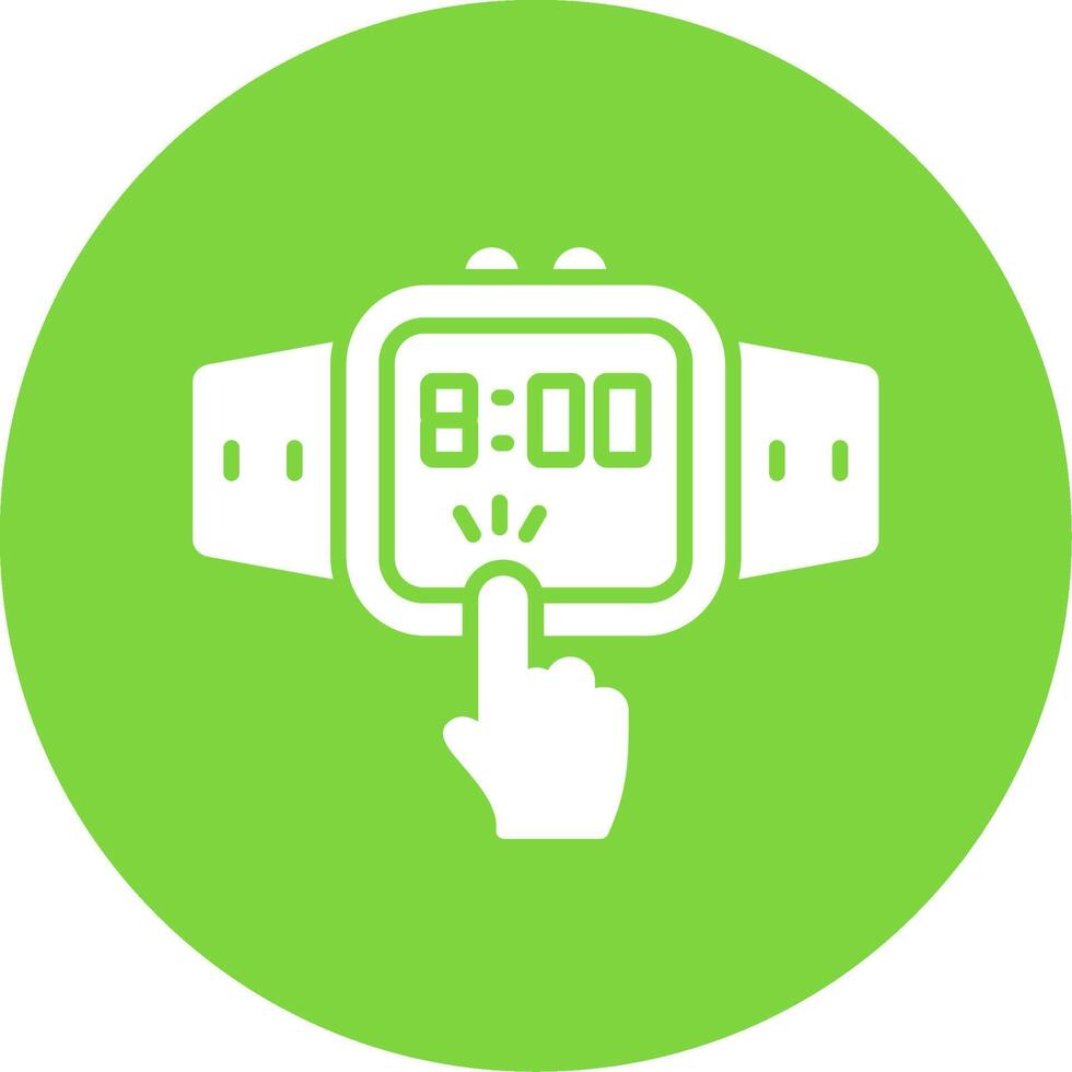 Touchscreen Multi Color Circle Icon vector