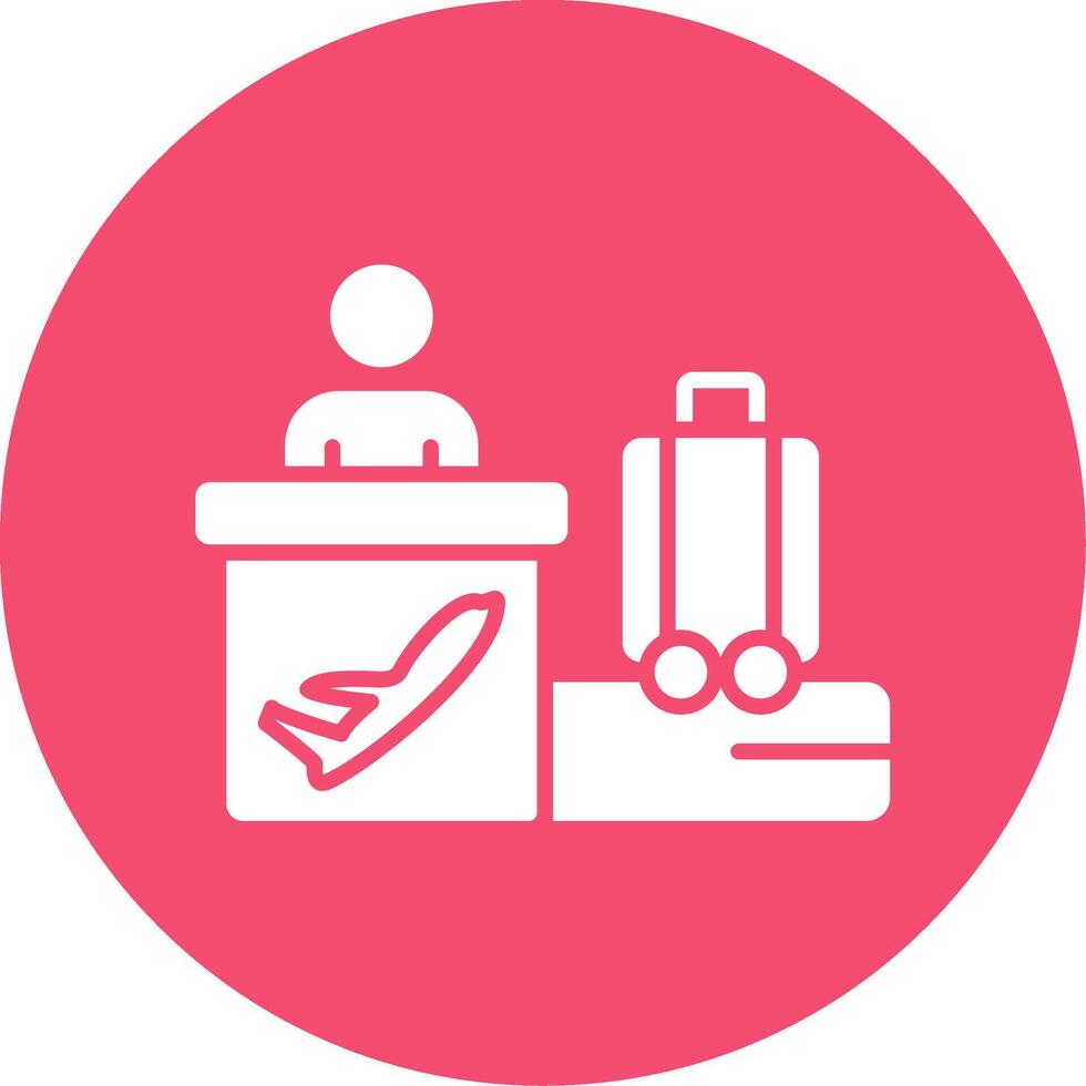 Airport Multi Color Circle Icon vector