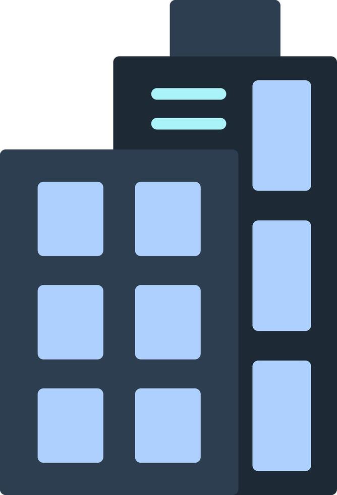 Building Flat Circle Icon vector