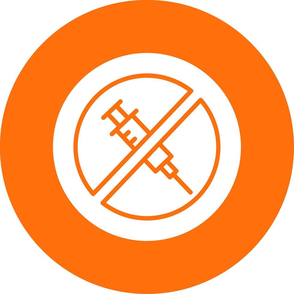 No Needle Multi Color Circle Icon vector