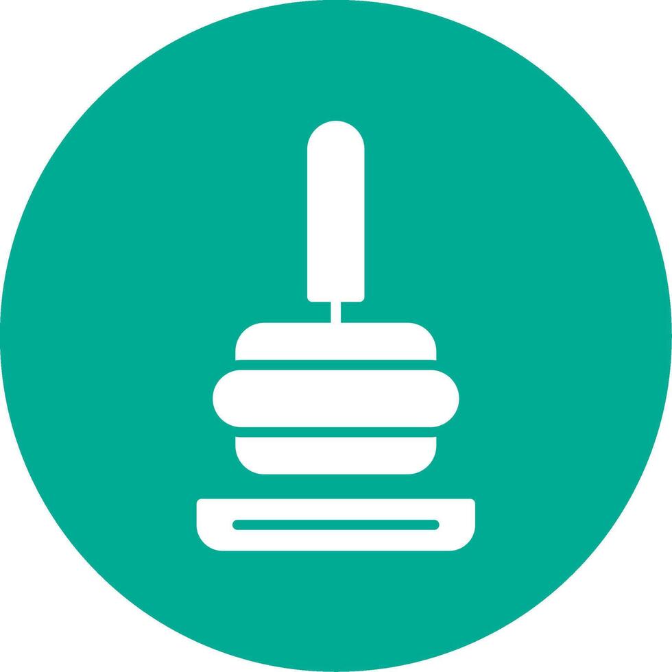 Tamper Multi Color Circle Icon vector