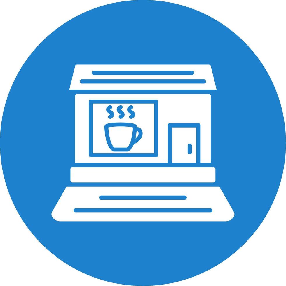 Coffee shop Multi Color Circle Icon vector