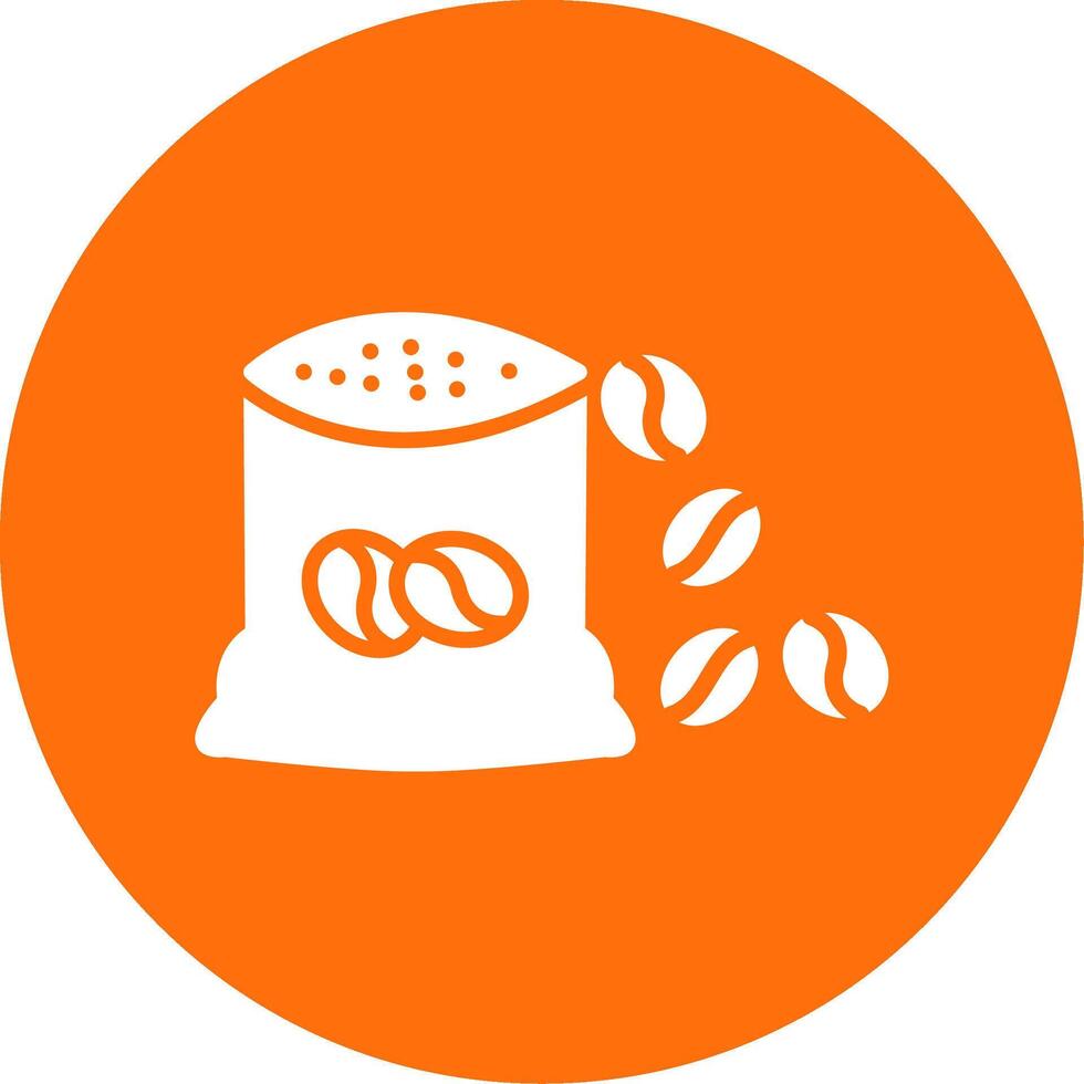 Beans Bag Multi Color Circle Icon vector