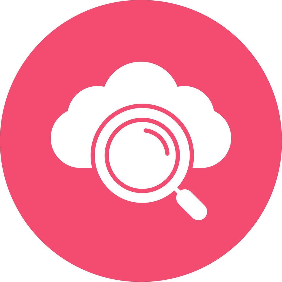 Cloud Computing Multi Color Circle Icon vector