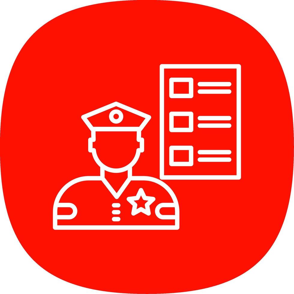 Custom Brokerage Line Curve Icon Design vector