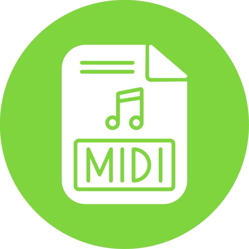 Midi Multi Color Circle Icon vector