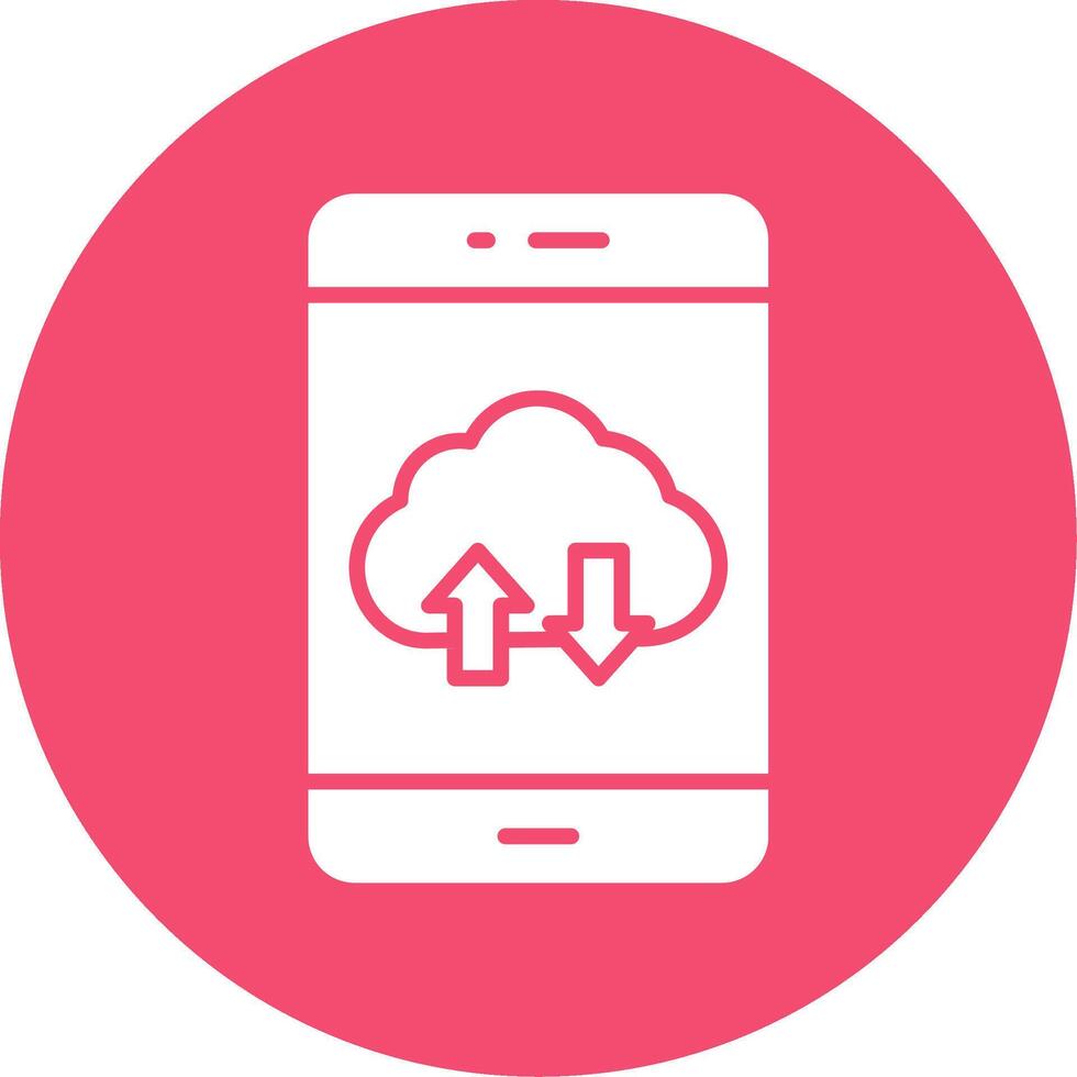 Smartphone Multi Color Circle Icon vector