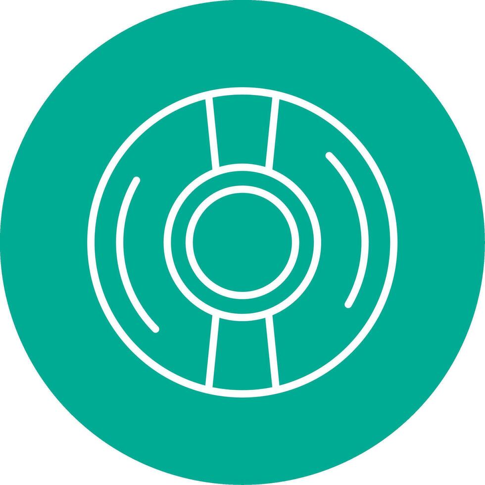 Cd Multi Color Circle Icon vector