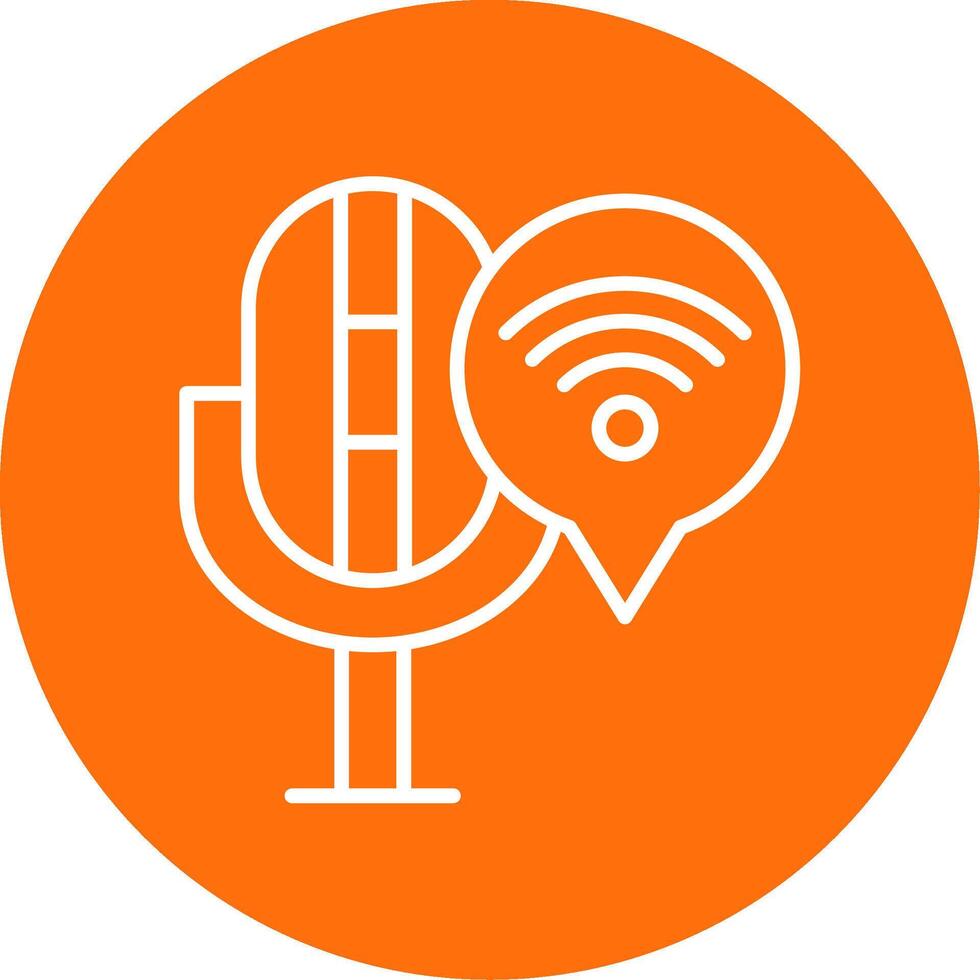 Connection Multi Color Circle Icon vector
