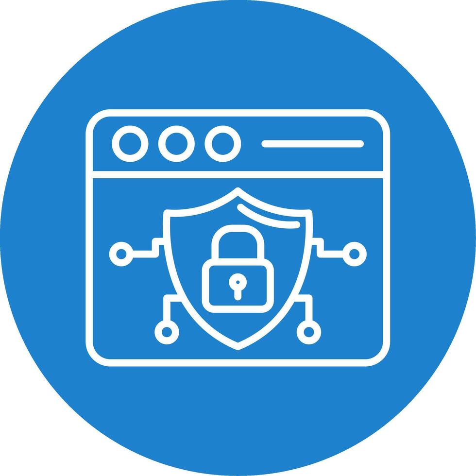 Browser Multi Color Circle Icon vector