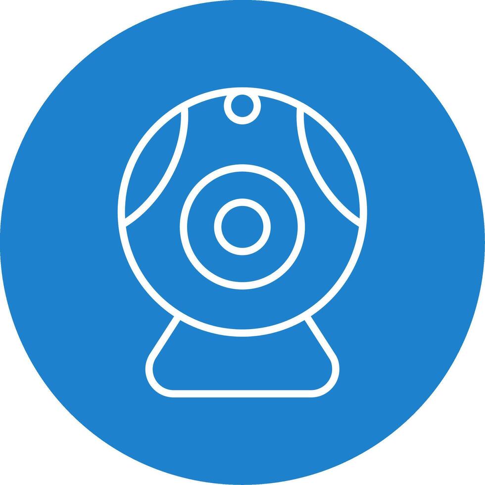 Web camera Multi Color Circle Icon vector