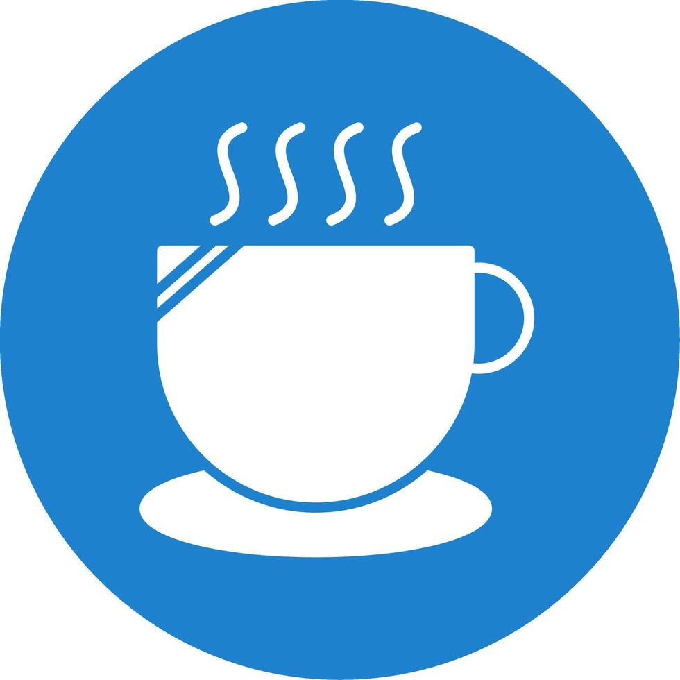 Cup Multi Color Circle Icon vector