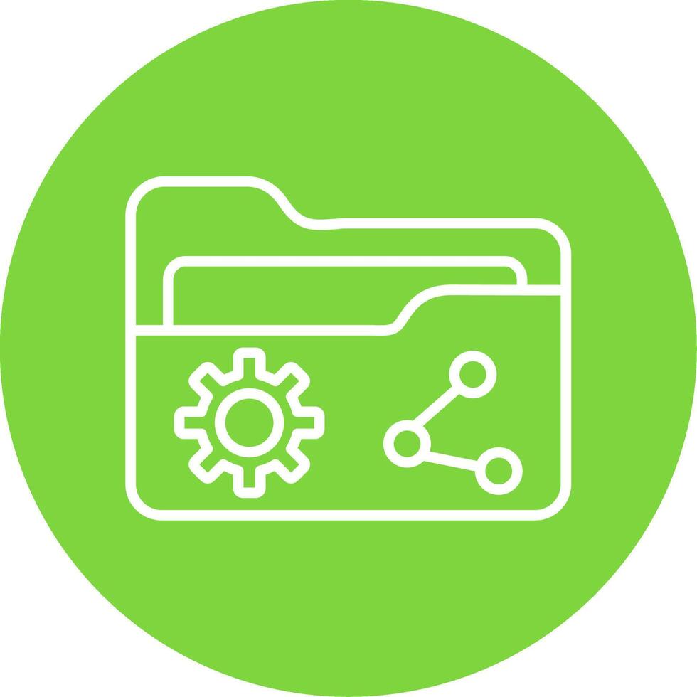 Share Multi Color Circle Icon vector