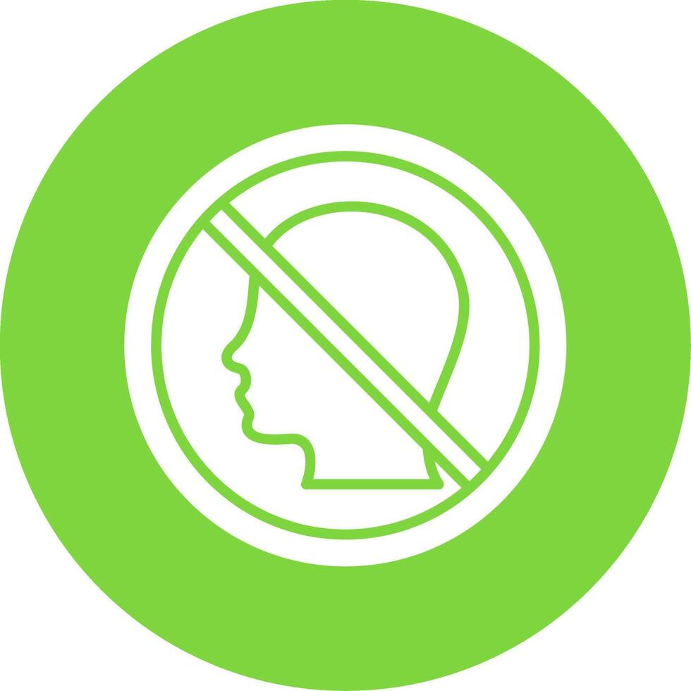 Prohibited Sign Multi Color Circle Icon vector