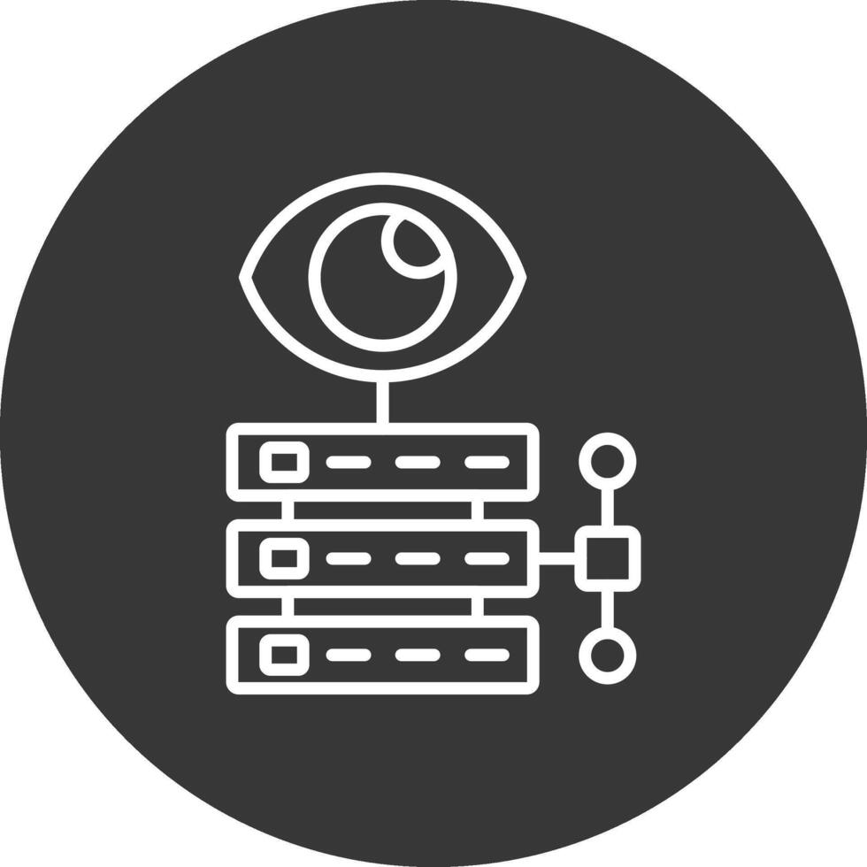 Data Visualization Line Inverted Icon Design vector