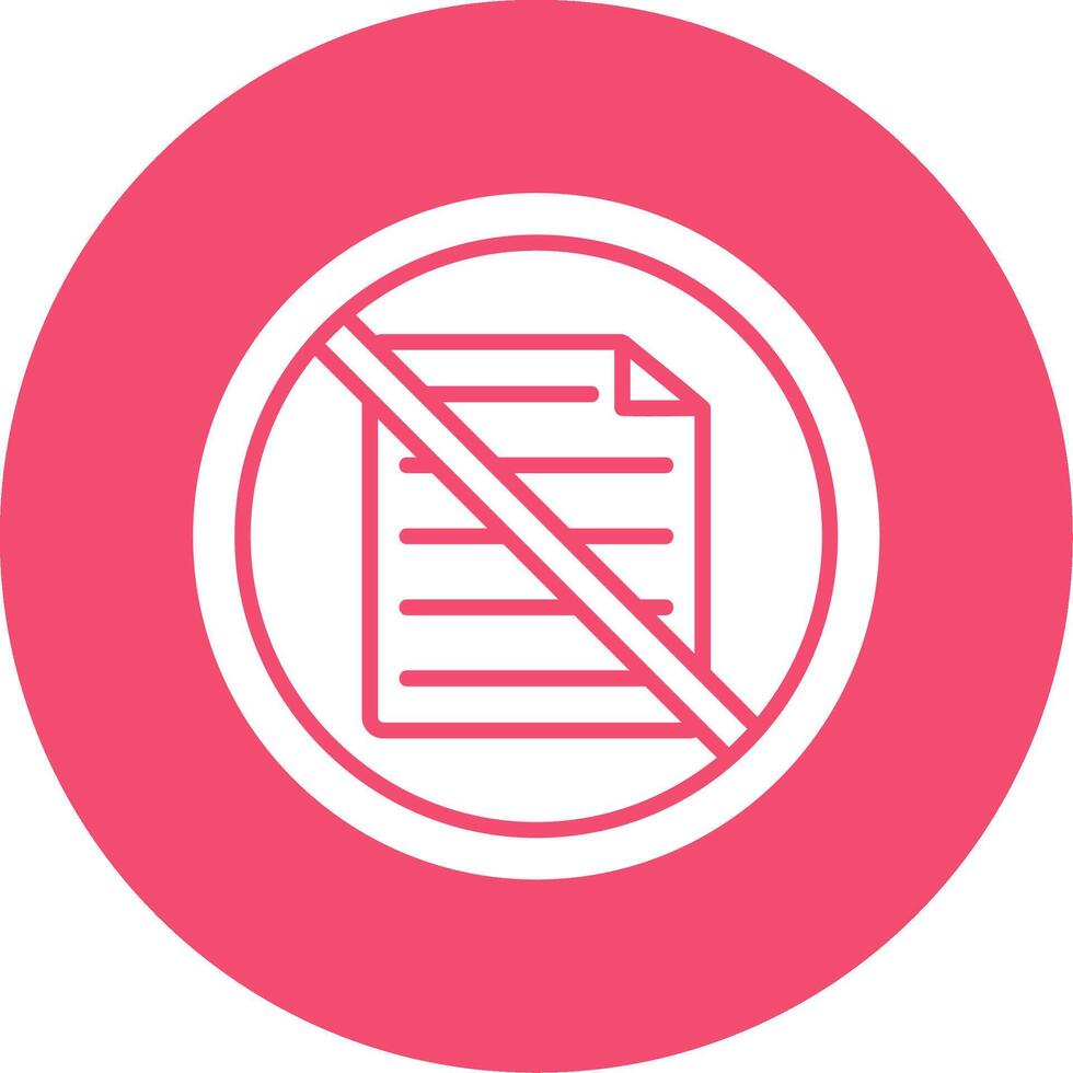 Prohibited Sign Multi Color Circle Icon vector