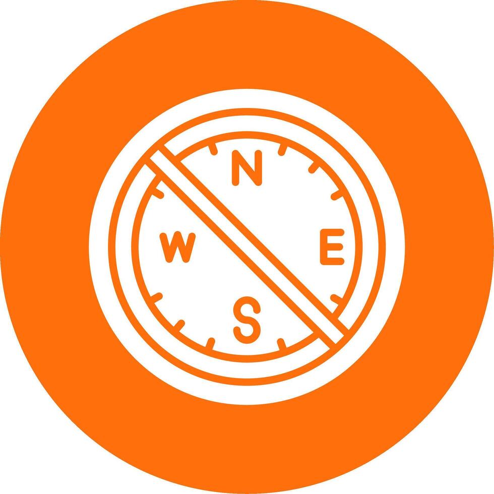 Prohibited Sign Multi Color Circle Icon vector