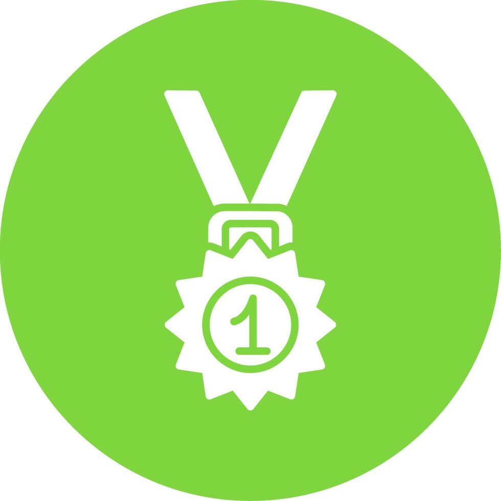 Medal Multi Color Circle Icon vector