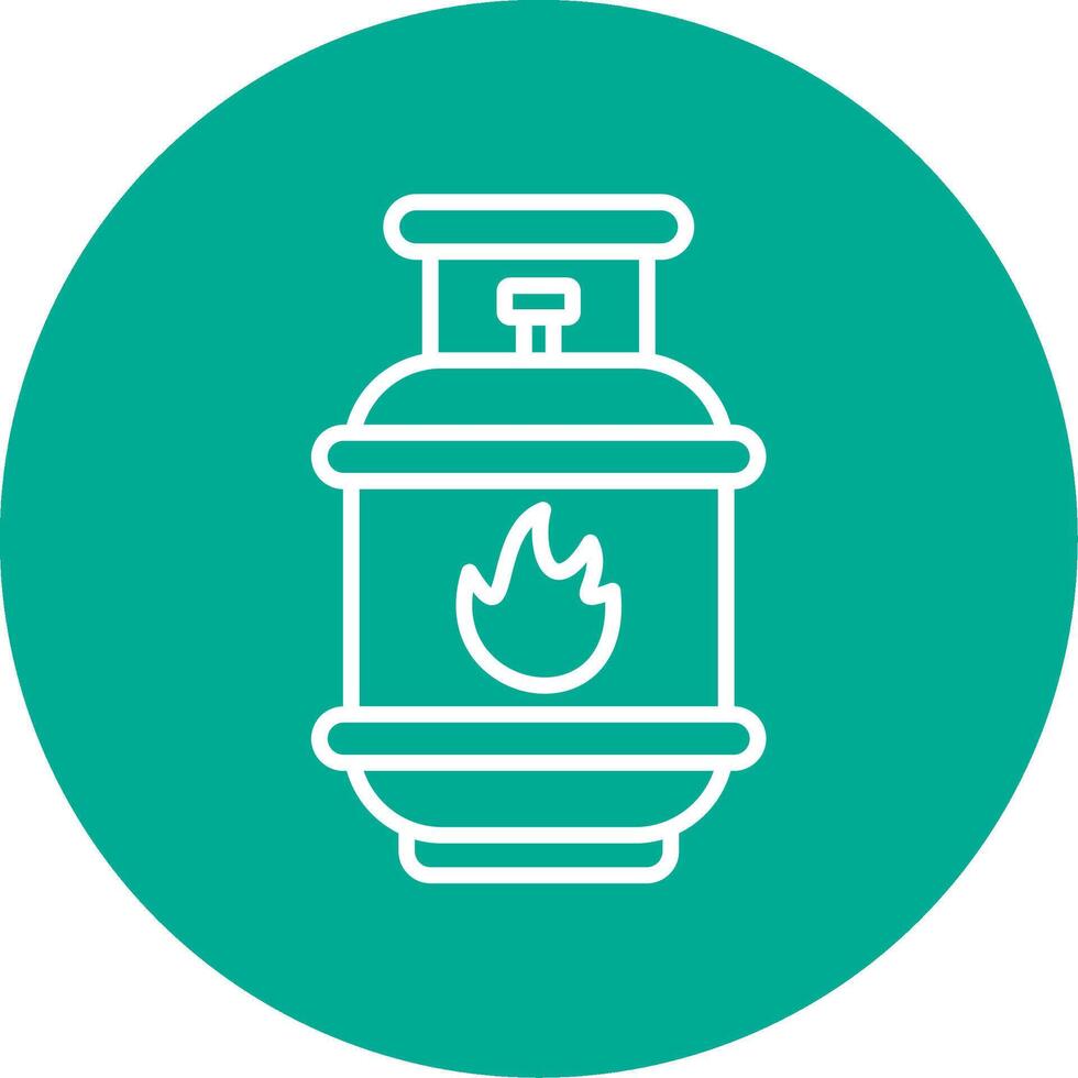 Gas Multi Color Circle Icon vector