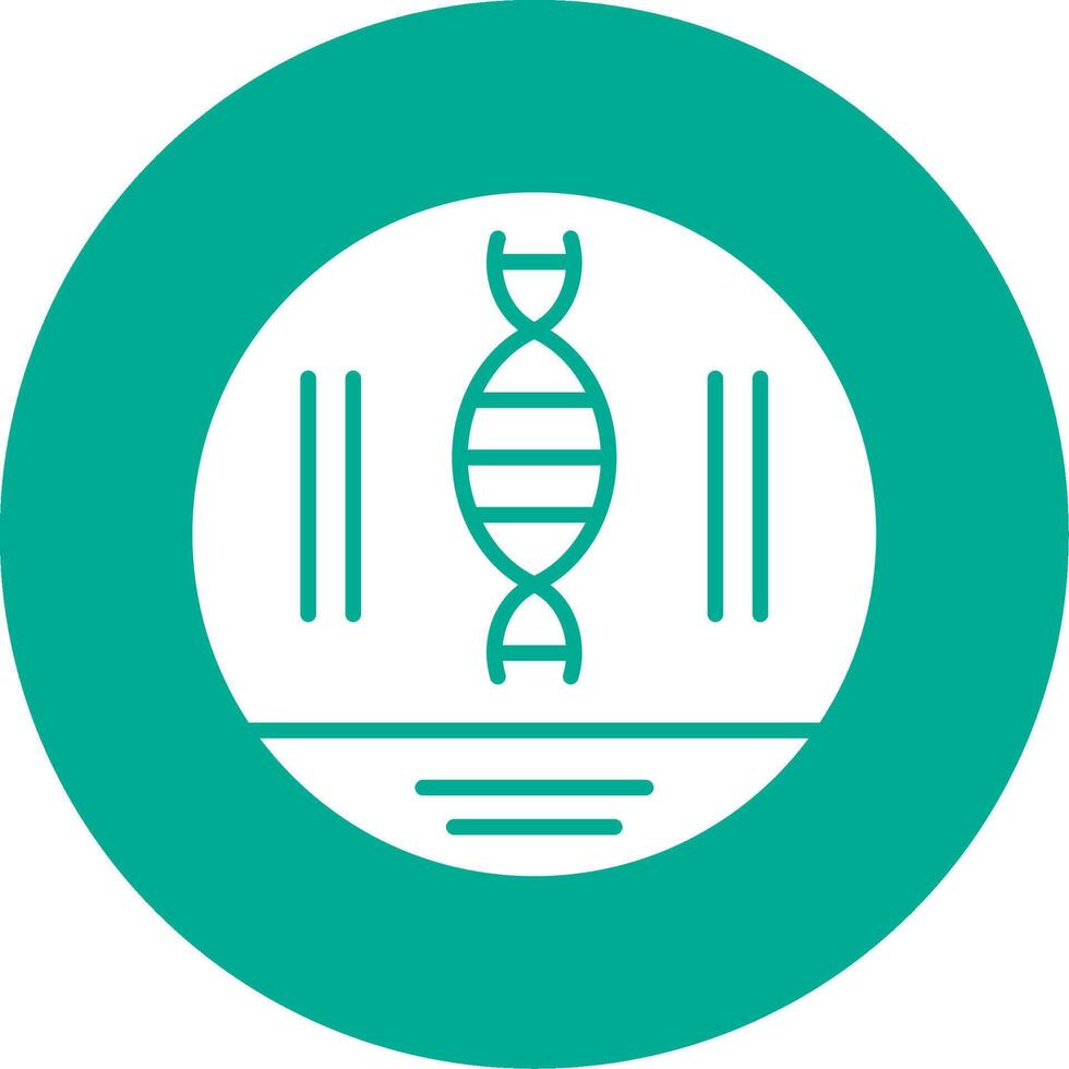 Dna Strand Multi Color Circle Icon vector
