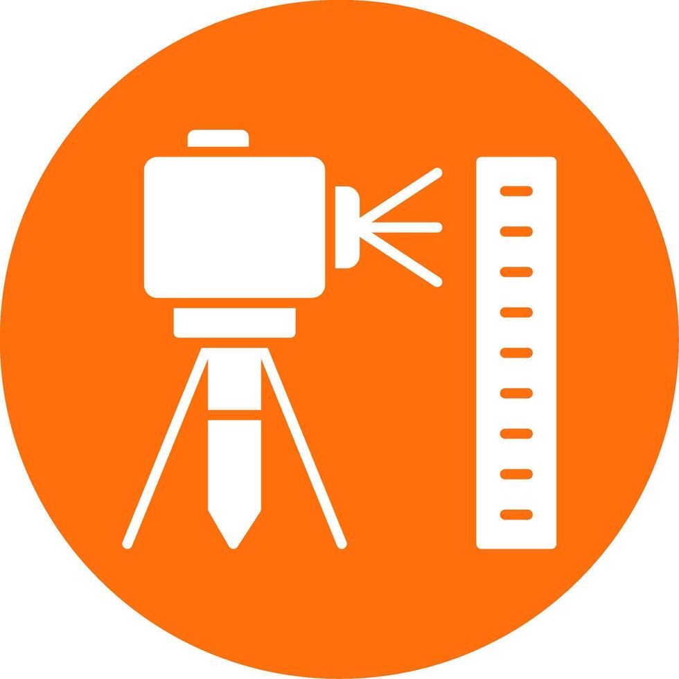 Laser Level Multi Color Circle Icon vector
