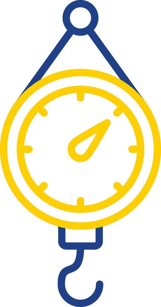 Scales Line Two Colour Icon Design vector