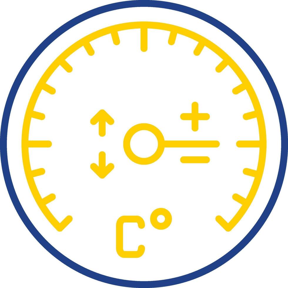 Gauge Line Two Colour Icon Design vector