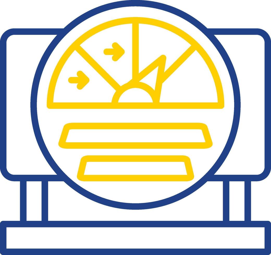 Gauge Line Two Colour Icon Design vector