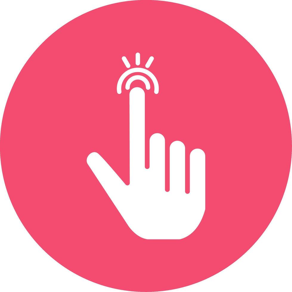 Tap Multi Color Circle Icon vector