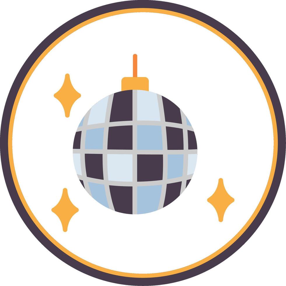 Party Ball Flat Circle Icon vector
